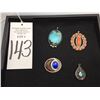 Image 5 : Group of Four Vintage Pendants