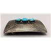Image 4 : Vintage Turquoise and Sterling Belt Buckle