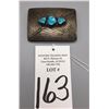 Image 6 : Vintage Turquoise and Sterling Belt Buckle