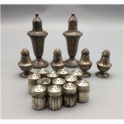18 Sterling Silver Salt and Pepper Shakers