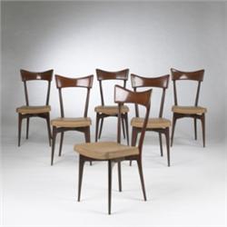 Ico Parisi dining chairs, set of six