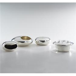 Lino Sabattini suite of silver vessels