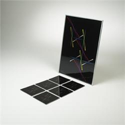 Max Bill tray and drink coasters