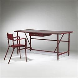 Jacques Adnet desk and chair
