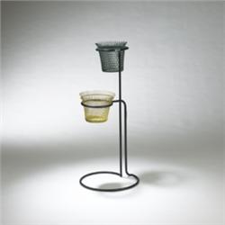 Mathieu Mategot double plant stand