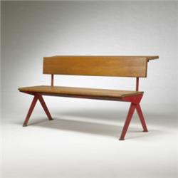 Jean Prouve bench console for Electricite de