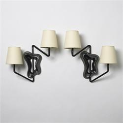 Georges Jouve sconces, pair