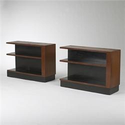 Donald Deskey bookshelves, pair