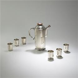 Barbour cocktail shaker set, 7pc.