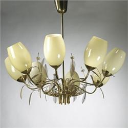 Paavo Tynell eight arm chandelier