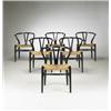 Image 1 : Hans Wegner Wishbone (Y-back) chairs, set of