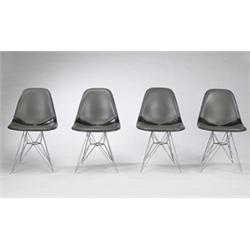 Charles and Ray Eames DKR chairs, set of fou