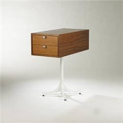 George Nelson & Associates pedestal end tabl