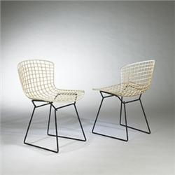 Harry Bertoia side chairs, pair