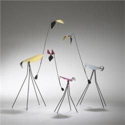 1950s wire animals, set of three