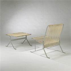 American Modern outdoor lounge chair and ott