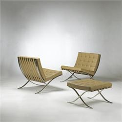 Ludwig Mies van der Rohe Barcelona chairs an