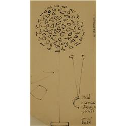 Harry Bertoia study for sculpture