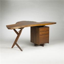 George Nakashima Cross-Legged desk (later kn