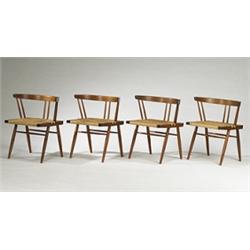 George Nakashima Grass Seated chairs, set of