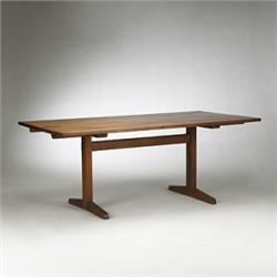 George Nakashima trestle dining table