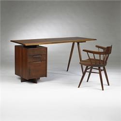 George Nakashima desk and armchair