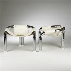 Byron Botker Palo Alto lounge chairs, pair