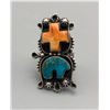 Image 2 : Nice Spiny Oyster and Turquoise Ring
