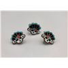 Image 1 : Vintage Zuni Inlay Earrings and Ring