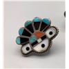 Image 2 : Vintage Zuni Inlay Earrings and Ring
