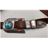 Image 8 : Four Piece Buckle Set With Leather Belt