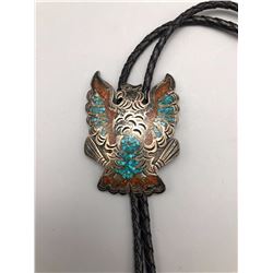 Vintage Inlay Bolo Tie