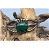 Image 1 : Malachite and Sterling Silver Bracelet- Sandcast