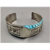 Image 2 : Turquoise and Sterling Silver Bracelet