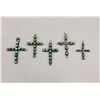 Image 3 : Group of 5 Mid-Century Crosses