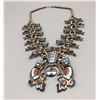 Image 2 : Rainbow Man Squash Blossom Necklace Set