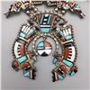 Image 4 : Rainbow Man Squash Blossom Necklace Set