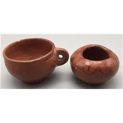 Pair of Maricopa Pottery Items - Vesta Bread