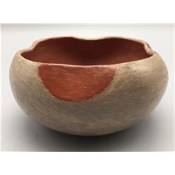 Ida Redbird Pottery Bowl and Picture