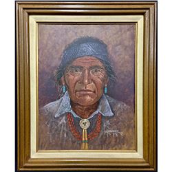 Original Robert Yellowhair Oil Painting