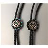Image 2 : Pair Zuni Inlay Bolos