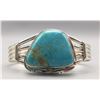 Image 1 : Turquoise and Sterling Bracelet - P. Sanchez