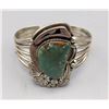 Image 1 : Turquoise and Sterling Silver  Bracelet - Signed