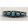 Image 1 : Turquoise and Sterling Bracelet - Johnson