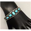 Image 7 : Turquoise and Sterling Bracelet - Johnson