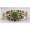 Image 1 : Sterling Silver, 14K Gold and Turquoise Bracelet