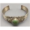 Image 2 : Sterling Silver, 14K Gold and Turquoise Bracelet