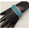 Image 8 : Turquoise and Sterling Silver Bracelet - Livingston