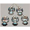 Image 1 : 5 Zuni Inly Pendants - Gasper
