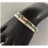 Image 1 : Pair of Sterling Silver Inlay Bracelets